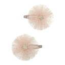 MIMI&LULA ヘアアクセサリー ヘアクリップ ピンク ダンサー バレリーナ スター 星 チュール ひらひら キラキラ きらきら 2個セット ヘアピン 髪留...