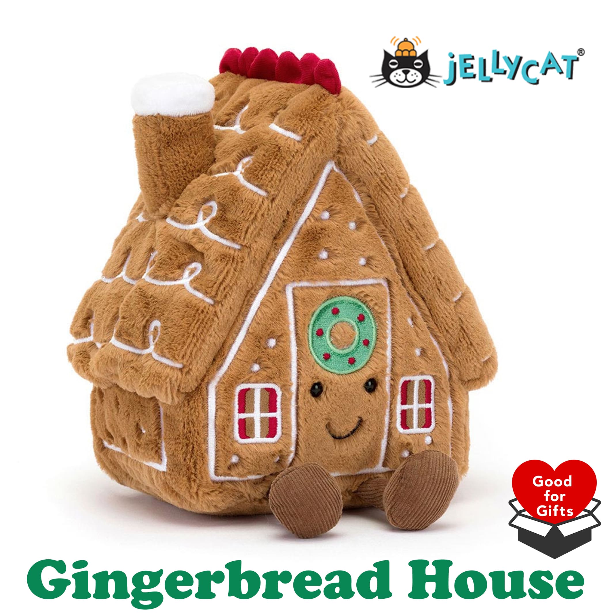 jellycat ジェリーキャット クリスマス ジンジャーブレッドハウス 家 お菓子 お菓子の家 正規輸入品 ぬいぐるみ 柔らかい 安心 安全 赤ちゃん ベビー 出産祝い ギフト 誕生日 贈り物 プレゼント 新生児 かわいい 大人気 ふわふわ フワフワ インテリア 雑貨 gingerbreadhouseのサムネイル