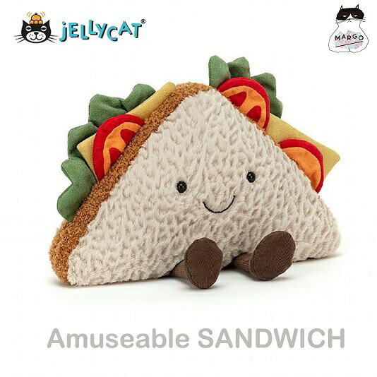 jellycat ジェリーキャット サンドウィッチ サンドイッチ 正規輸入品 ぬいぐるみ 柔らかい 安心 安全 赤ちゃん ベビー 出産祝い ギフト 誕生日 贈り物 プレゼント 新生児 かわいい 大人気 ふわふわ フワフワのサムネイル