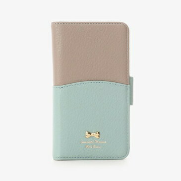 サマンサタバサ モバイルケース iPhone8ケースリボンモチーフバイカラー グリーン SamanthaThavasaPetitChoice