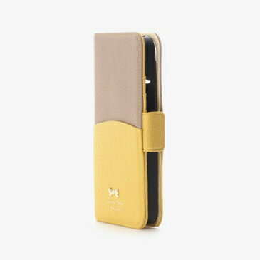 サマンサタバサ モバイルケース iPhone12-12proケースリボンモチーフバイカラー イエロー SamanthaThavasaPetitChoice