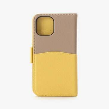 サマンサタバサ モバイルケース iPhone12-12proケースリボンモチーフバイカラー イエロー SamanthaThavasaPetitChoice