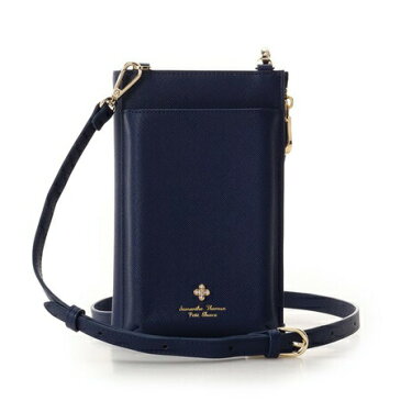 サマンサタバサ モバイルケース クローバーモチーフスマホショルダー ネイビー SamanthaThavasaPetitChoice