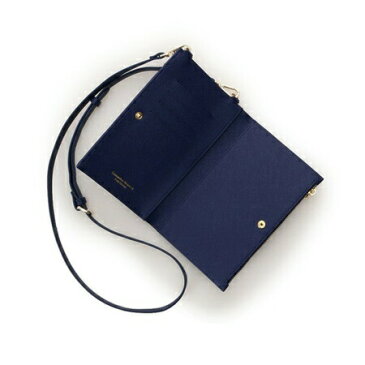 サマンサタバサ モバイルケース クローバーモチーフスマホショルダー ネイビー SamanthaThavasaPetitChoice