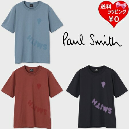 ポールスミス 【送料無料】【ラッピング無料】ポールスミス Paul Smith Tシャツ Happy ビッグロゴ Tシャツ オーガニックコットン コットン100% * メンズ ブランド 正規品 新品 ギフト プレゼント 人気 おすすめ