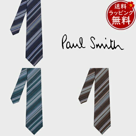 【クーポン対象】 【無料ラッピング】 ポールスミス Paul Smith ネクタイ マルチカラー レジメンタル タイ 日本製 シルク100% ブランド 正規品 ...