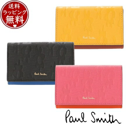 ポールスミス 名刺入れ（メンズ） 【送料無料】【ラッピング無料】ポールスミス Paul Smith 財布 カードケース デイジーレザー 名刺入れ ブランド 正規品 新品 ギフト プレゼント 人気 おすすめ