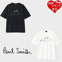 【送料無料】【ラッピング無料】ポールスミス Paul Smith Tシャツ Warped logo 半袖 綿100%