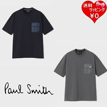 ポールスミス 【送料無料】【ラッピング無料】ポールスミス Paul Smith Tシャツ ミックスアップポケット 半袖カットソー