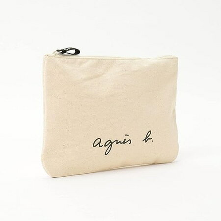 【無料ラッピング】 アニエスべー ポーチ ロゴ アイボリー agnes b メンズ レディース ブランド 正規品 新品 ギフト プレゼント 人気 おすすめ 誕生日 記念日 クリスマス 送料無料 3