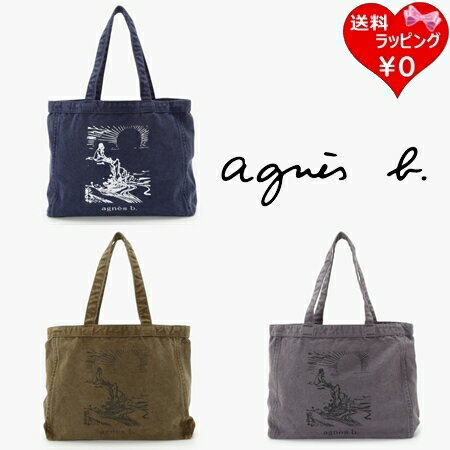 Rakuten - 【無料ラッピング】 アニエスベー agnes b トートバッグ SUNRISE コットン ラージ レディース ブランド 正規品 新品 ギフト プレゼント 人気 おすすめ 誕生日 記念日 クリスマス 送料無料