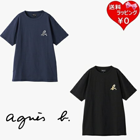 U-Neck - 【無料ラッピング】 アニエスベー agnes b Tシャツ コットン メンズ b. ロゴ 半袖 綿100% ブランド 正規品 新品 ギフト プレゼント 人気 おすすめ 誕生日 記念日 クリスマス 送料無料