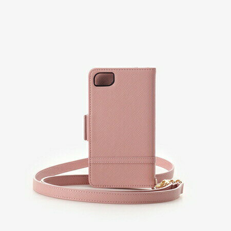 サマンサタバサプチチョイス Samantha Thavasa Petit Choice モバイルケース iPhone7-8ケース リボンビジューベルト コーラルピンク