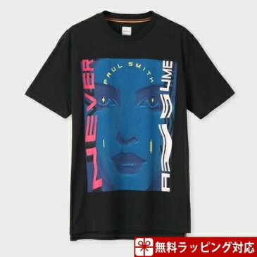 ポールスミス Tシャツ メンズ フォトグラフィック プリント ブラック M Paul Smith