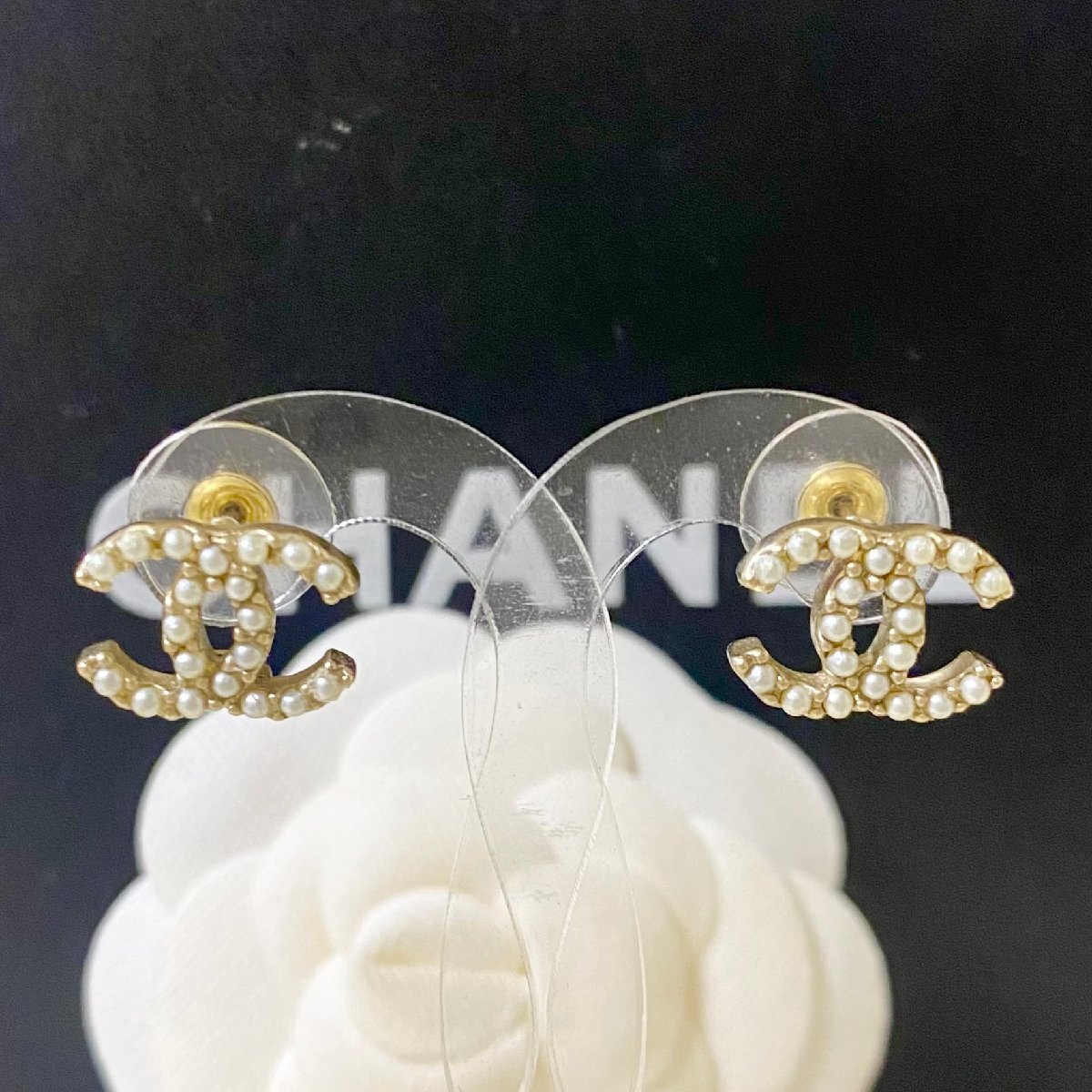 【25ss COCO&パール★】CHANEL ピアス パール CCロゴ 楽天市場】シャネル ココマーク パール ピアスの通販