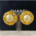 CHANEL シャネル イヤリング ココマーク パール 真珠 クリスタル ストーン 石 金 【中古】