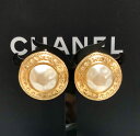 CHANEL シャネル イヤリング パール 真珠 アルファベット 1990 スター 星 スタッズ フラワー ゴールド 金 ロゴ ヴィンテージ 【中古】