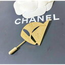 CHANEL シャネル ブローチ ココマーク ヨット 舟 ピン マリン ゴールド 金 ロゴ 【中古】