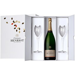 アンリオ　ブリュット・スーヴェラングラスセットChampagne Henriot Brut SouverainGrass Set