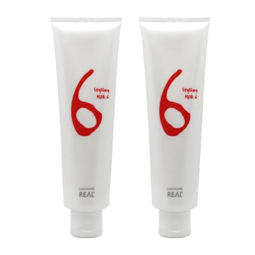【2本セット】リアル化学 ルシケア スタイリングミルク 6 140g ×2