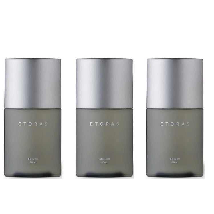 【送料無料】ETORAS hoyu ホーユー エトラス グレイズオイル 80ml ヘアオイル スキンオイル ×3【3個セット】
