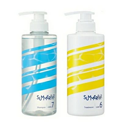 Rakuten - デミ サマーバー シャンプー（クール7）500ml ＋ トリートメント（クール6）490g　ポンプセット