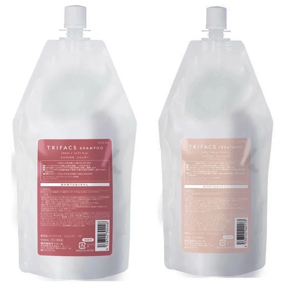 Rakuten - サンコール トリファクス シャンプー + トリートメント 500mL + 500g 　レフィルセット