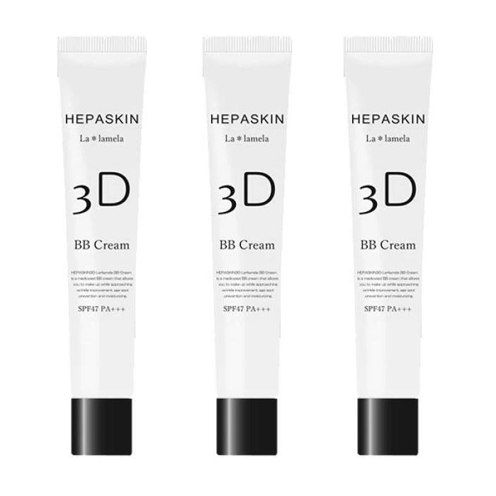 HEPASKIN ヘパスキン 3D La lamela ラ*ラメラ 薬用 BBクリーム SPF47 PA+++ 25g ×3【3個セット】