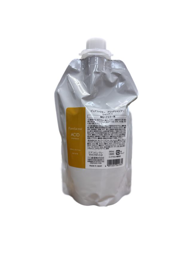 Rakuten - ミアンビューティー フォード ピュアファクター アシッドシャンプー 580ml リフィル　イエロー