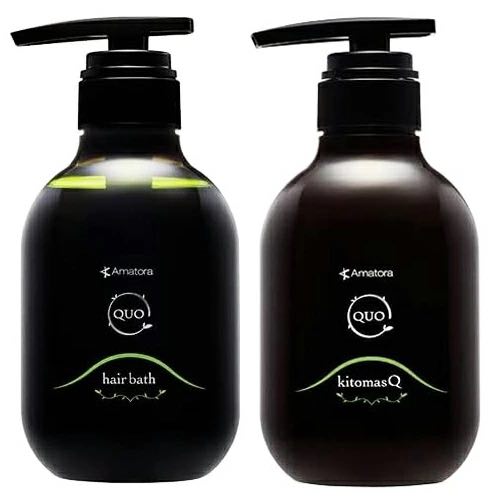 Rakuten - アマトラ クゥオ ヘアバス H 375ml + キトマスク K 375gシャンプー ヘアトリートメント