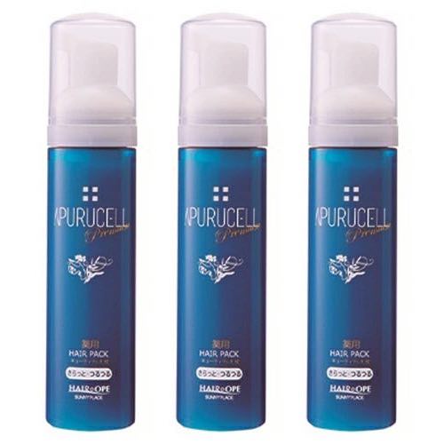 Rakuten - サニープレイス アプルセルプレミアム 薬用ヘアパック サラット 80ml (アオ) ×3【3個セット】