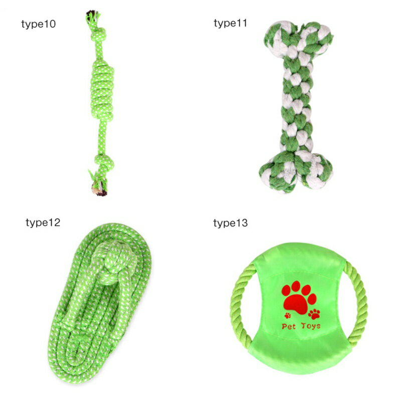 あす楽 犬ロープおもちゃ 犬おもちゃ 犬用玩具 噛むおもちゃ　13個セット ペット用 コットン ストレス解消 丈夫 耐久性 清潔 歯磨き 小/中型犬に適用　水洗いOK 3