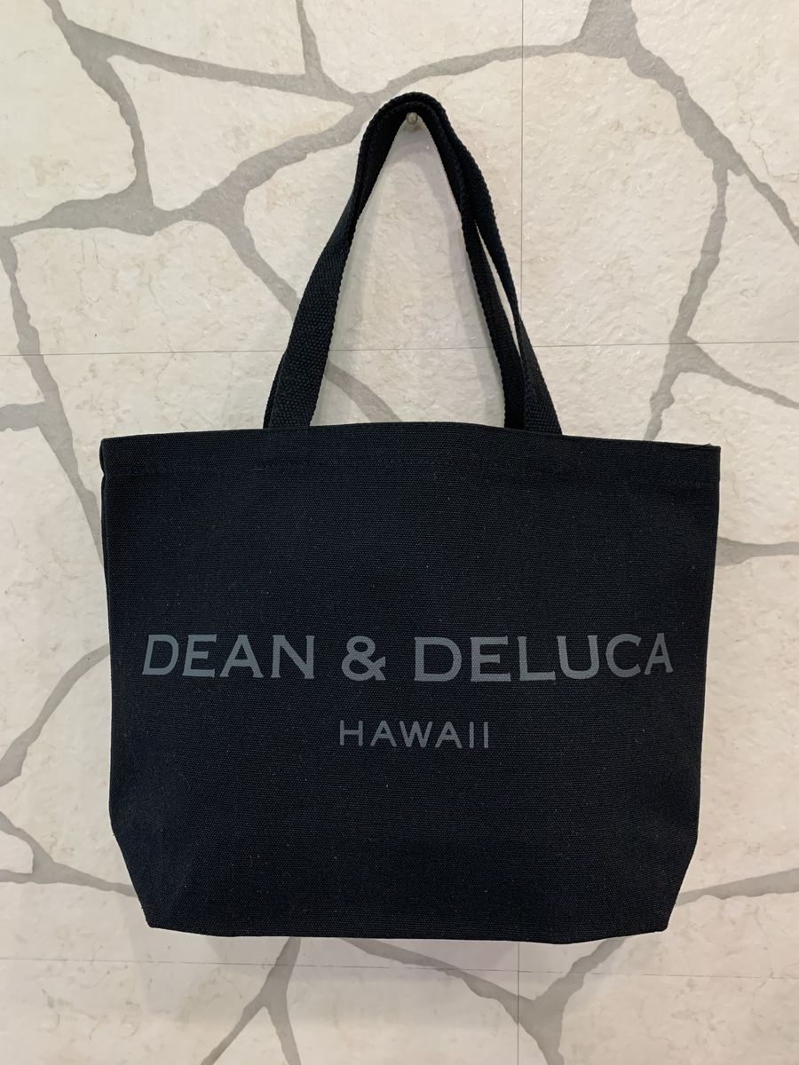 ハワイアン DEAN & DELUCA　　CANVAS　LARGE TOTE　　【BLACK】