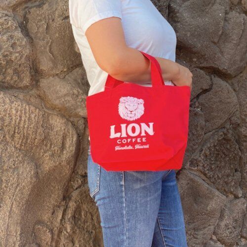 LION COFFEE ライオンコーヒー ミニトートバック LION COFFEE ライオンコーヒー ミニトートバック