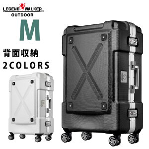 【クーポンで更にお得!】スーツケース M サイズ PC100% キャリーケース キャリーバッグ キャリーバック 旅行用かばん 中型 新作 5日 6日 7日 無料受託手荷物 158cm 以内 アウトドア シボ加工 LEGEND WALKER レジェンドウォーカー 『6303-62』
