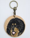 マスチフキーホルダー シルク両面刺繍 犬キーホルダー チベタンマスチフ チベット犬 ドッグ 超かわいい 本物そっくり 高品質 リアル チャーム ペット プレゼン...