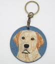 ラブラドールレトリバーキーホルダー シルク両面刺繍 犬キーホルダー ラブラドール ドッグ 超かわいい 本物そっくり 高品質 リアル チャーム ペット プレゼント...