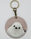 アニマル両面シルク刺繍キーホルダーシマエナガ 超かわいい そっくり プレゼント リアル EMJOUR 小動物 小鳥 野鳥