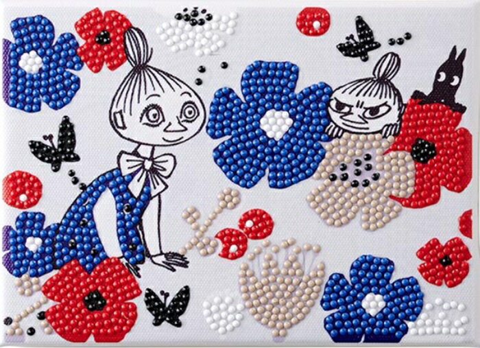 ダイヤモンドフィックス ムーミン 「KUKKIA」クッキア ビーズアート ダイアモンドアート　東京交易 ムーミン ビーズアート 簡単 カラフル 立体 手作り 工作 アート 雑貨 インテリア　サイズ2L　12.7×17.8cmのサムネイル