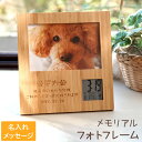 ペット 写真立て プレゼント 置き時計 名入れ 写真 入れ 送料無料 【 竹の節目フォトフレーム ペットVer. 】 名前入り 記念日 誕生日 写真たて 犬 猫 愛犬 メモリアル グッズ フォトフレーム 時計 名入り ギフト 両親 夫 妻 家族 名 名前 入り Present Gift