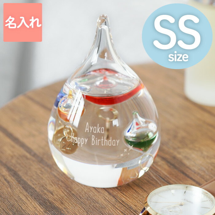 誕生日プレゼント 女友達 20代 30代 ギフト 名入れ 【 ガリレオ温度計 SS 】 開店祝い プレゼント カフェ サロン 美容室 美容院 開業 温度計 おしゃれ 名前入り インテリア 雑貨 玄関 置物 かわいい 誕生日 女性 母 妻 40代 50代 周年 新築 退職 結婚 祝い 記念日 クリスマス
