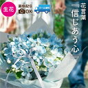 【7日前予約品】 結婚祝い 花 おしゃれ 結婚記念日 プレゼント 妻 『 ブルースター の アレンジメント フラワー 』 アレンジ 青い花 結婚式 電報 新築祝...