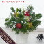 『クリスマスアレンジ』生花┃予約 クリスマスリース クリスマスアレンジ オレゴンもみ キャンドル クリスマスパーティー クリスマスリース 楽しい雑貨
