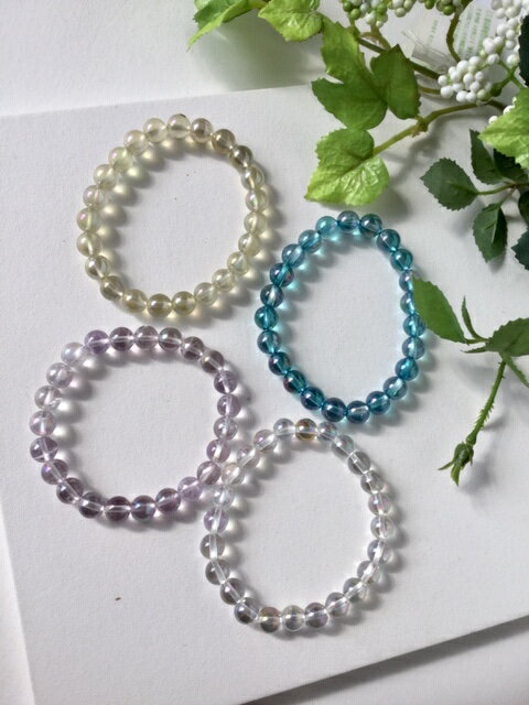 セール!期間限定!オーラカラーブレスレット 8mm 各1点現品のみ!天然石ブレスレット メール便可能