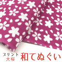 手ぬぐい 手拭い おしゃれ 日本製 京都 和てぬぐい 綿100 大桜 プリント 和小物 和柄 和風 プチギフト 粗品 敬老の日 敬老会 記念品 300円 還暦 プレゼント 剣道 4枚以上の セット でメール便送料無料 母の日 プレゼント 実用的