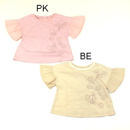 Rakuten - ☆50％OFF☆Lily ivory 袖フリル半袖Tシャツ 71104_夏(キムラタン)