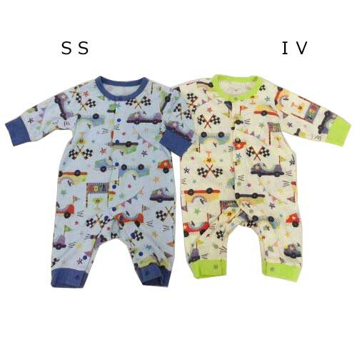 ☆40％OFF☆BIT'Z(ビッツ)ゴーカート総柄カバーオール B132032_22春