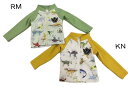 ☆30%OFF☆BIT'Z(ビッツ)BR>恐竜図鑑総柄ラッシュガード(スイム/水着)B276013_23夏(メール便で送料無料)