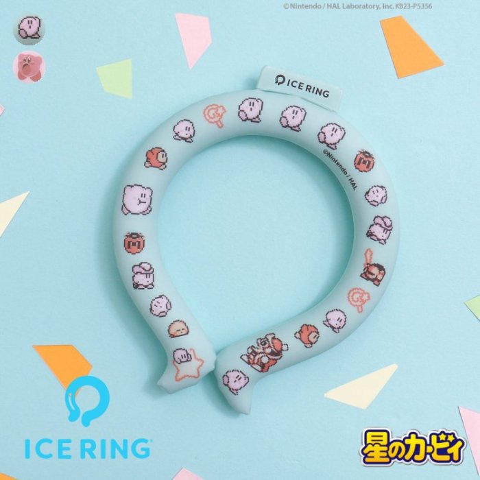 メール便で送料無料 カービィ ICE_RING アイスリング（キッズ） Sサイズ【A3Y4453】SUO×F.O.インターナショナル ネッククーラー クールリング アプレレクール 韓国製 28℃で凍る！PCM冷却ネックリング ICE RING®