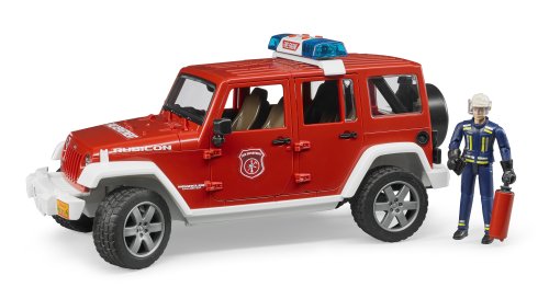 Bruder/ブルーダー Jeep Rubicon消防カスタム(フィギュア付き)(02528)Pro Seriesプロシリーズ